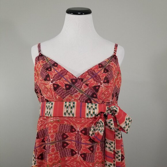 NEW  W Work To Weekend Hippie Boho Top Sz 10 Sleeveless Babydoll Chemise Blouse - Picture 2 of 13